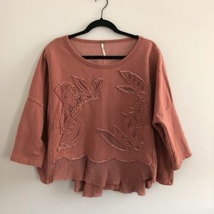 Free People oversized sweater size small